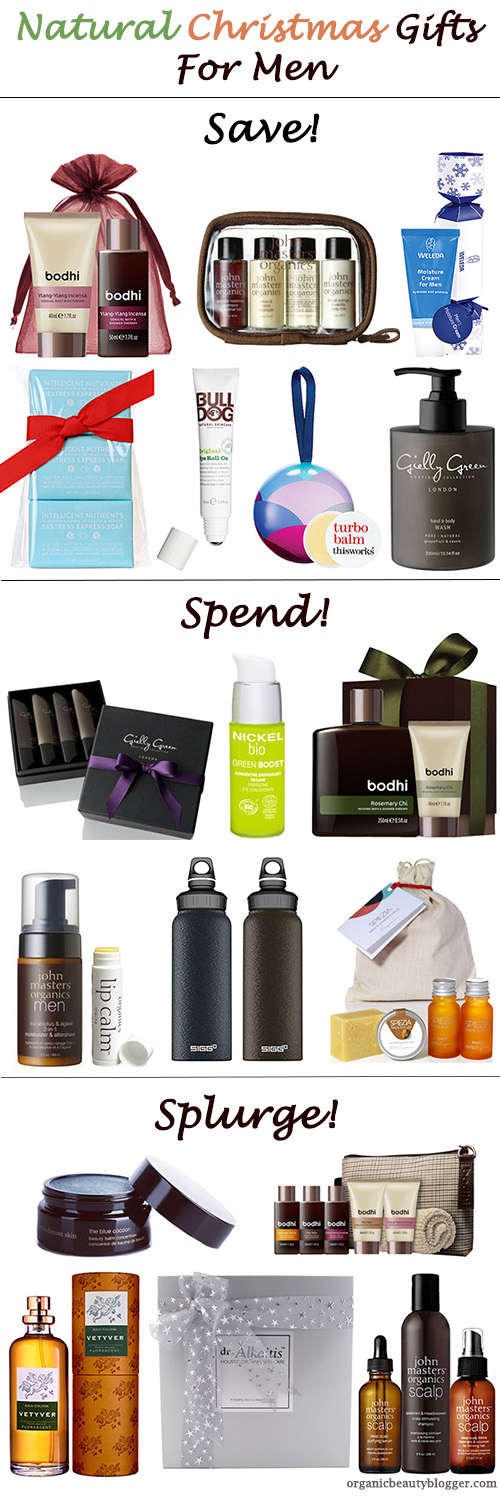natural Christmas beauty gifts for men