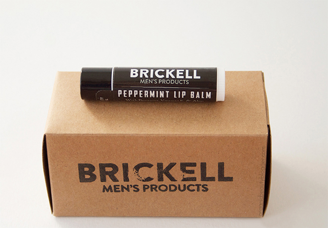 Brickell Organic Mens Peppermint Lip Balm 2